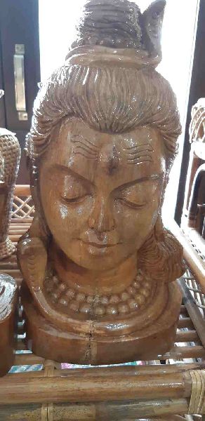 Plain Bamboo Shiva Face, Color : Brown