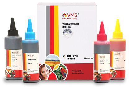 VMS Professional Color Refill Ink, Color : Cyan, Magenta, Yellow, Black