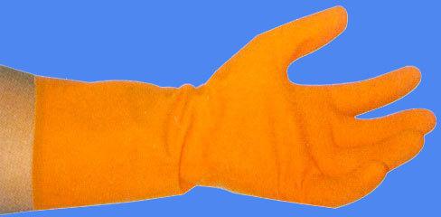 Latex Housekeeping Gloves, Feature : Mode from natural rubber, Non disposable, inner textured