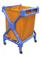 Plastic Laundry Cart, Color : Yellow