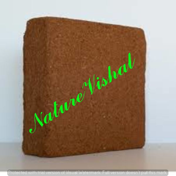 NATURE VISHAL - Coco Peat Blocks - Low EC - 5 KG