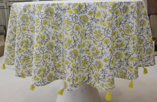 MYYRA Floral Tablecloth, Size : Ronud