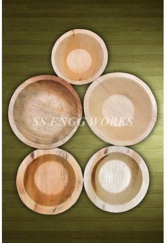 SSE Round Areca Nut Bowl, for Event Party Supplies