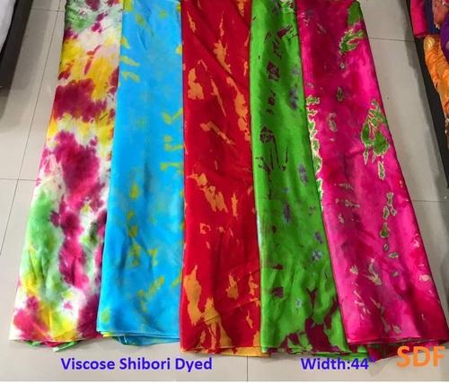 Viscose Crepe Shibori Dyed Fabric