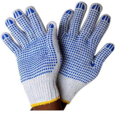 Men PVC Dotted Hand Gloves, Gender : Women