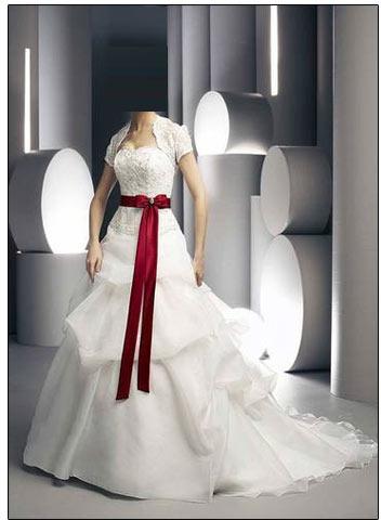 Bubble Skirt Wedding Gown