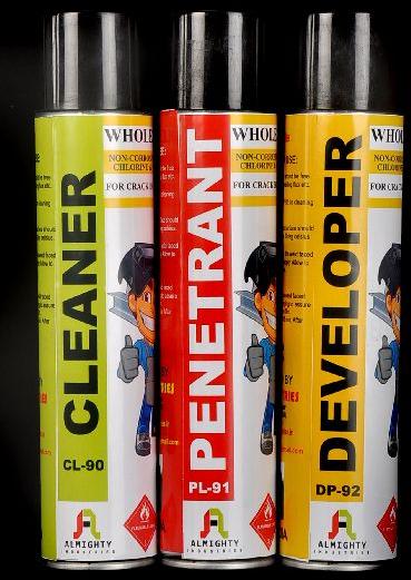 Cleaner Penetrant Developer Set, Packaging Type : Aerosol Can