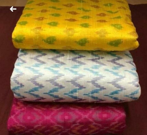 Ikkat New Silk Fabric