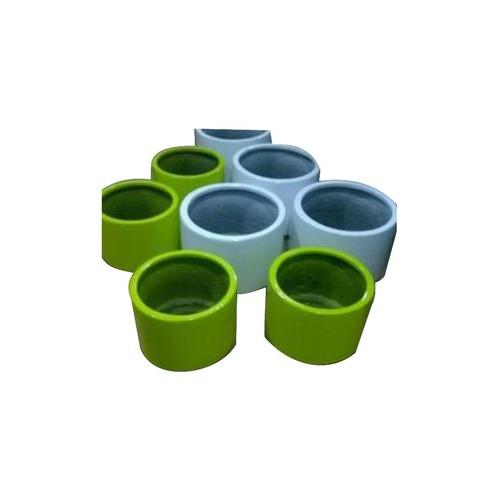 Round Frp Planters, Color : White, Green