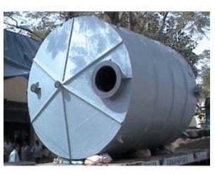 Powder Coated Steel FRP Water Tank, Feature : Anti Corrosive, Anti Leakage