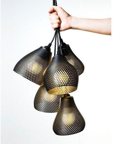 Craft Incandascent Mild Steel 3D Designer Lamp
