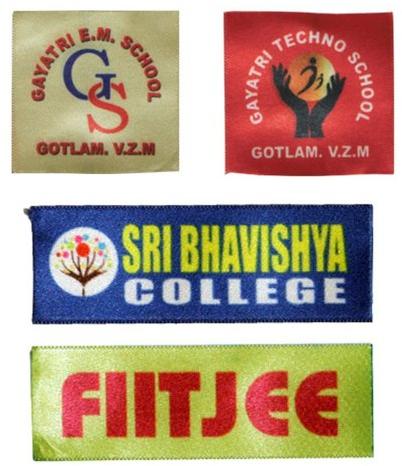 Square Printed Cloth School Badge