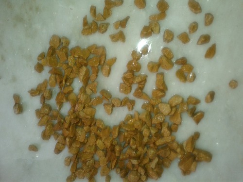 Round Honed Yellow Marble Chips, for Construction