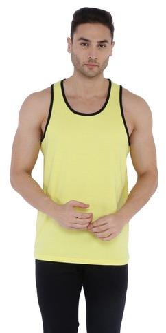 Men Linen Tank Top Vest, Color : Lemon at Rs 130 / Piece in Mumbai ...
