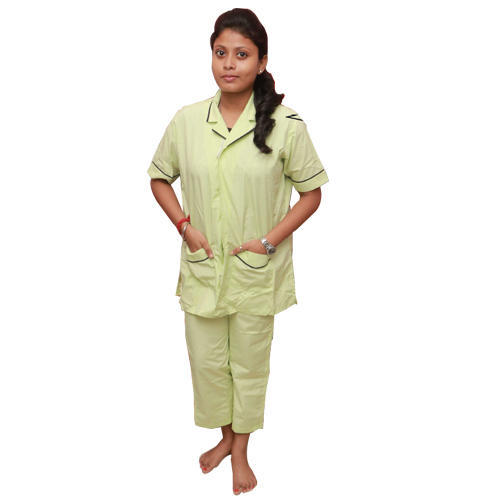 Sizeplus Apparel Plain Housekeeping Uniform, Color : Light Green