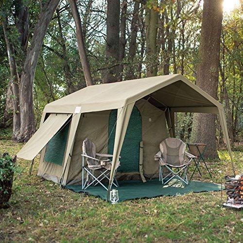 Forest Canvas Camping Tent, Color : Green