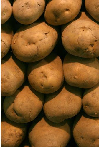 Brown potatoes
