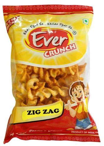 Evercrunch Snacks Spicy Zigzag Fryums, Packaging Type : Plastic Packet