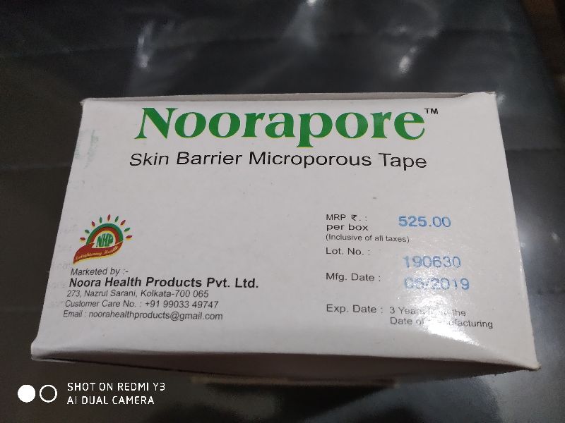 Noorapore microporous surgical tape, Certification : ISO 9001:2008 Certified