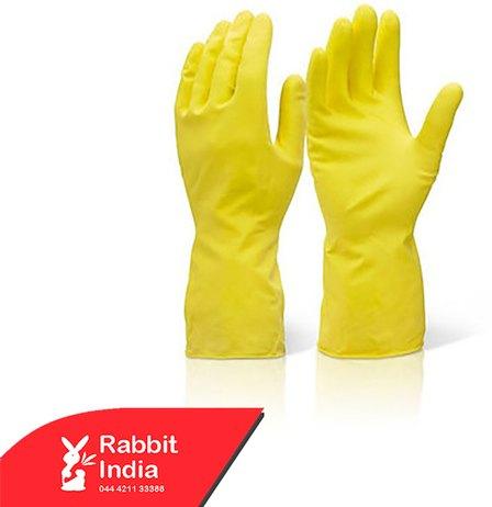 Yellow Rubber Hand Gloves