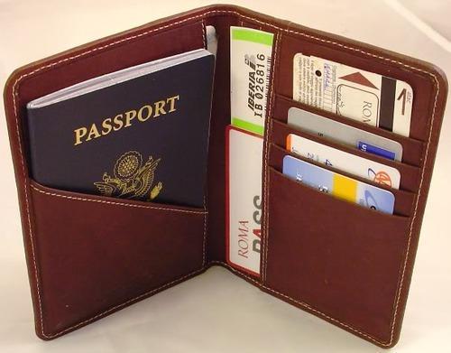 Plain Leather Passport Cover, Size : Standard