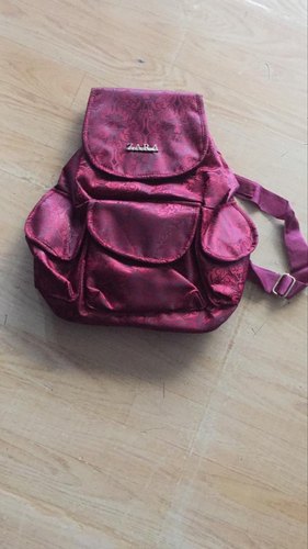 Polyester Purple College Bag, for Collage, Style : Backpack