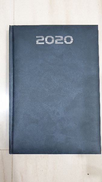 Grey Soft Leather date Diary