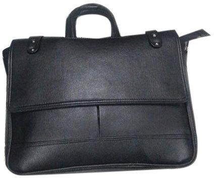 Plain Black Leather Bag