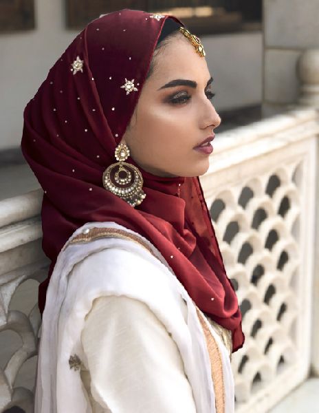Designer Hijab By Kaina Creations Designer Hijabislamic Hijab Inr