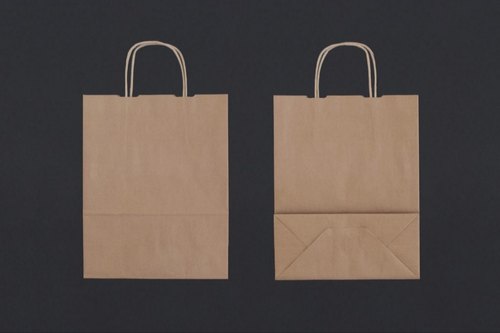 Brown Paper Carry Bag, for Shopping, Feature : Easy Folding