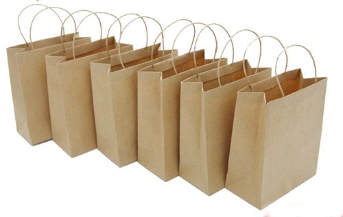 Recycled Paper Carry Bag, for Shopping, Feature : Disposable