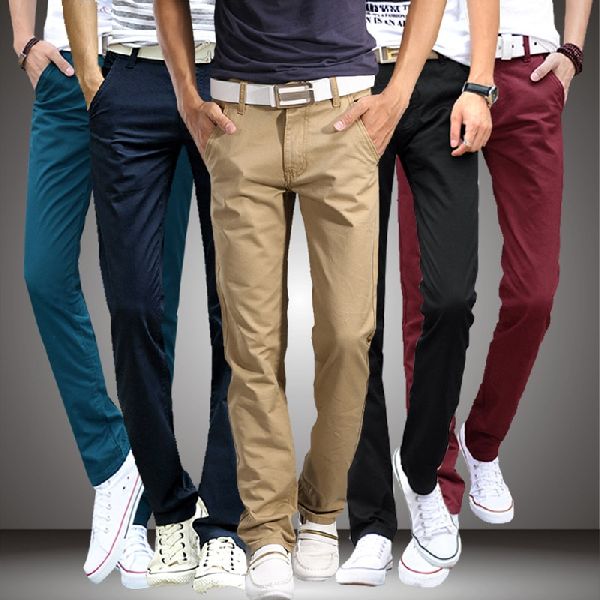 Burgundy Slim Fit Cotton Pants for Men by GentWith | Worldwide Shipping-hkpdtq2012.edu.vn