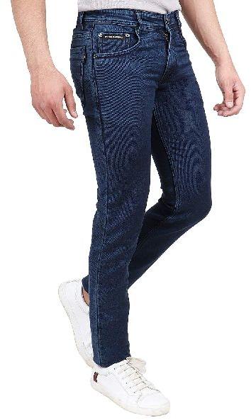 Mens Stretchable Jeans, for Casual Wear, Pattern : Plain