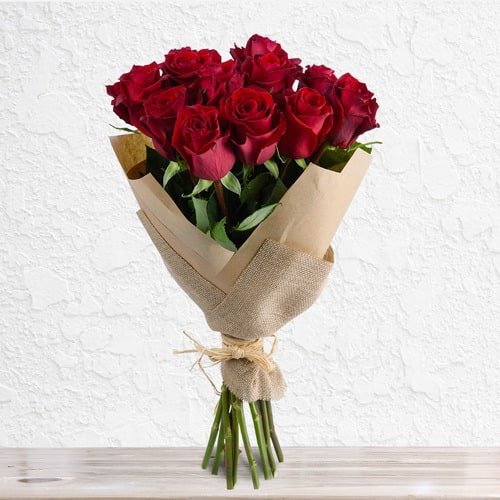 Red Rose Flower Bouquet By Jj Flower Mart Red Rose Flower Bouquet Inr 150 Piece Approx Id 5175050