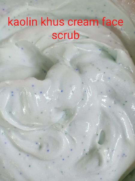 Divine Kaolin Clay Face Scrub, for Parlour, Personal, Form : Cream