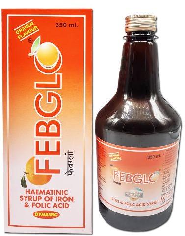 FEBGLO SYP 350ML, Packaging Type : Plastic Bottle