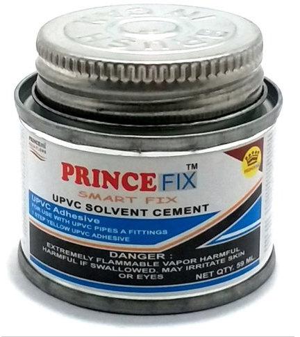 PRINCEFIX UPVC Solvent Cement Adhesive 59ml, for Construction Use, Fittings, Joint Filling, Feature : Fast Set