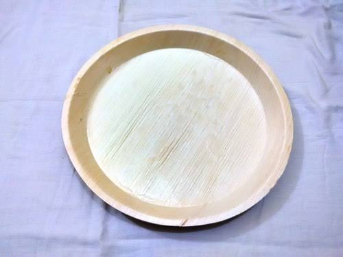 12 Inch Round Areca Leaf Plate, for Serving Food, Size : 12inch