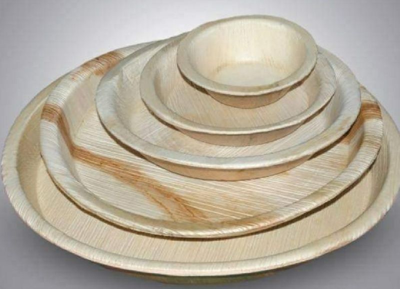 Round Areca Leaf Plate, For Serving Food, Size : 12inch, 8inch.10inch