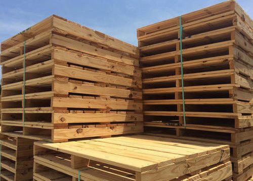 Rectangular Industrial Wooden Pallet, Entry Type : 2 Way