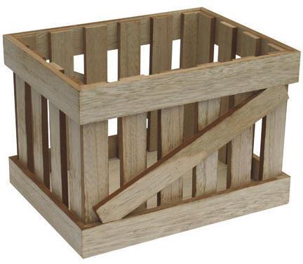 Wooden Storage Crate, Color : Brown