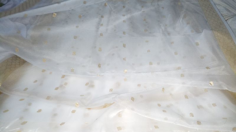 Plain Silk organza fabrics, Length : 22 meter