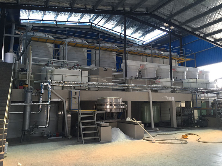 High purity silica sand processing