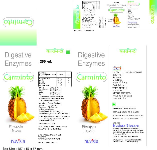 Carminto Syrup, for Health Supplement, Form : Liquid