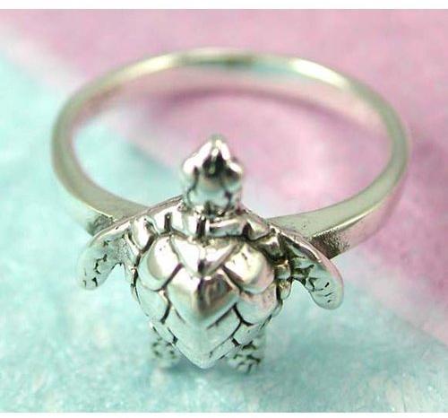 Silver Ring Turtle Ring