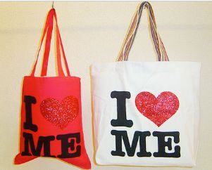 Glitter Printed Canvas Tote Bag, for Advertising, Gift, Size : Multisizes