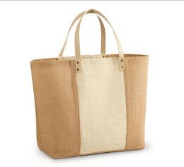 Plain Jute Leather Bags, Color : Brown