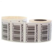 Rectangle Thermal Transfer Paper Barcode Stickers, Packaging Type : Roll