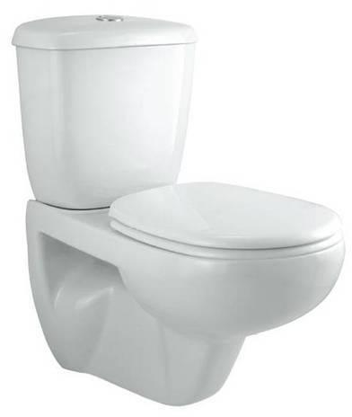 Wall Mount Coupled Toilet, Color : White