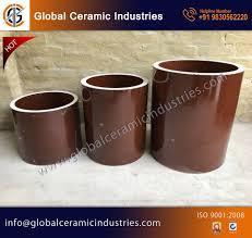 GCI cylindrical insulator, Color : Brown Glazed